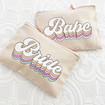 Retro Bridal Party Cosmetic Bags